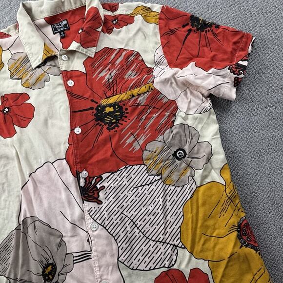 Dark Seas Division Shirt Adult Medium Button Up Short Sleeve Graphic Casual Mens - Picture 4 of 14